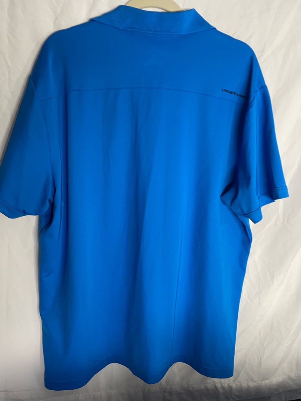 Under Armour Blue Men's Polo/Golf Shirt - Short Sleeve Performance - Picture 3 of 4